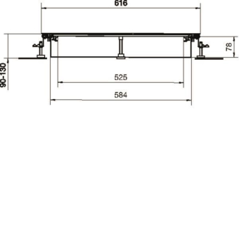 Hager Bodenkanal estrichbündig BKW600090 
