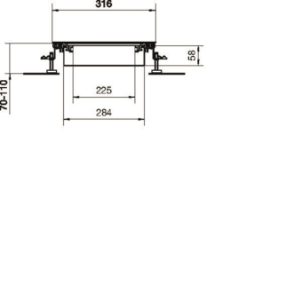 Hager Bodenkanal estrichbündig BKW300070 