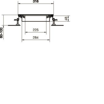 Hager Bodenkanal estrichbündig BKW300060 