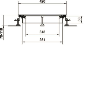 Hager Bodenkanal estrichbünd. BKWD400070 