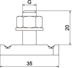 OBO MS41HB M10x30 ZL Hammerkopfschraube 