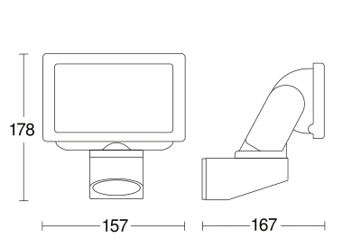 STEIN Steinel   LED STRAHLER LS 150 M SW 