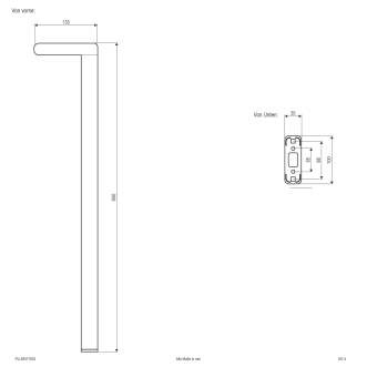EVN Wegeleuchte 650mm 7W     PLL65071502 