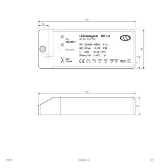 EVN LED-Netzgeräte Kunststoff     PLK718 