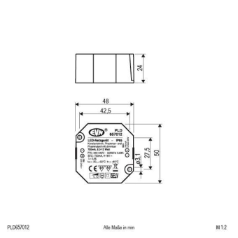 EVN Netzgerät 700mA 6,3-12W    PLD657012 