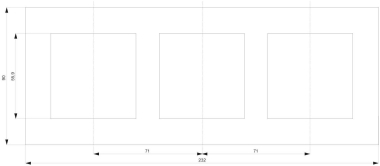 Siemens 5TG1203 DELTA miro Rahmen 3fach 