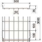 OBO GRM 35 300 G Gitterrinne GRM 