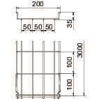 OBO GRM 35 200 G Gitterrinne GRM 