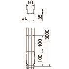 OBO GRM 35 50 A2 Gitterrinne GRM 