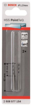 Bosch   HSS-Spiralbohrer PointTeQ 1,5 mm 