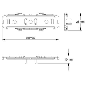 Kleinhuis Kanal-Kupplung 21x80mm PA  KUV 