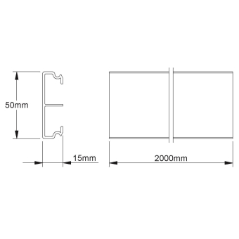 Kleinhuis SDK-Kanalunterteil 50mm   SK50 