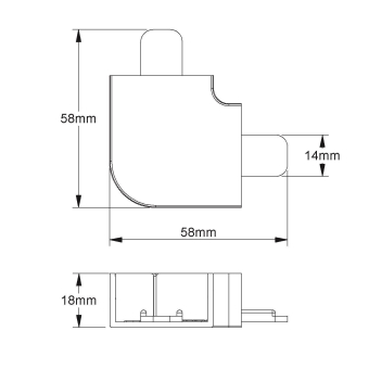 Kleinhuis Flachwinkel 90°       FW2030.3 