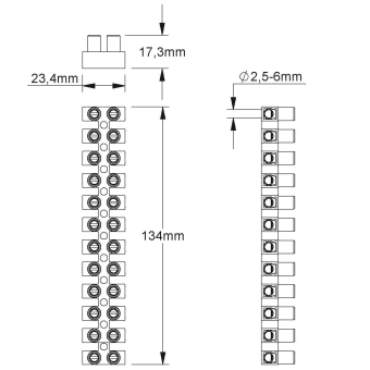 HKL EURO-Klemme 2,5-6qmm          160D.N 