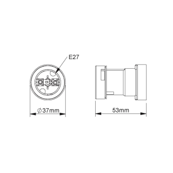 Kleinhuis Illu-Fassung E27 IP44  8221/13 