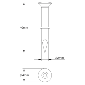 HKL Stahlnagel                   662V/40 