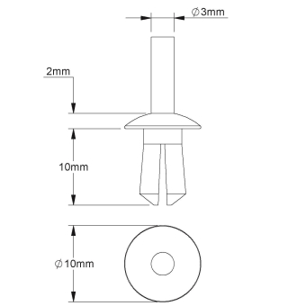 Kleinhuis Spreizniet D= 5mm         NIK5 