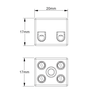 Kleinhuis Anschlussklemme 1,0    1127D.G 