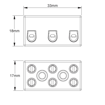 HKL Anschlussklemme, 17,5x17x33    118.G 