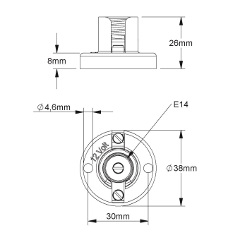 HKL Kleinfassung Iso E14              81 