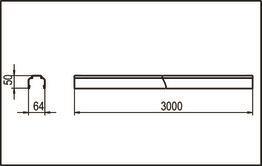 RIDI Tragschiene ws, 7-polige    1500138 