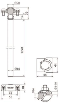 Dehn 105461  DIDH PAE 20 D16 1270 AL V2A 