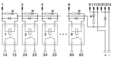 Phoenix 2962900  UM 45- 8RM/MR-G24/1/PLC 