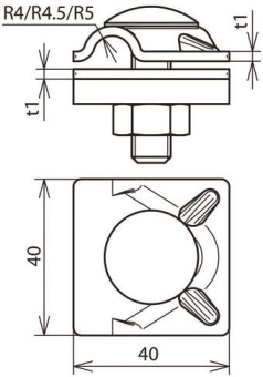 DEHN Mv-Klemme m.Rundschr.St/Tzn  390060 