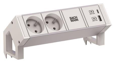 Bachmann DESK2 ALU WHITE 2xUTE   937.408 