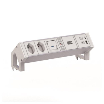Bachmann DESK2 ALU WHITE 2xCH 0° 937.423 
