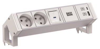 Bachmann DESK2 ALU WHITE 2xUTE   937.410 