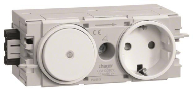 Hager Steckdose+Schalter      GS11009016 