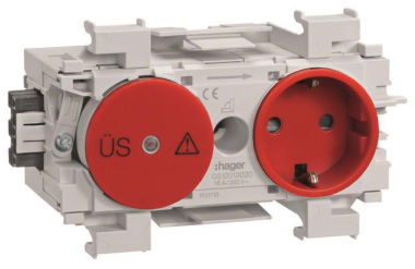 Hager Steckdose+Feinschutz    GS12013020 
