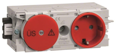 Hager Steckdose+Feinschutz    GS12003020 