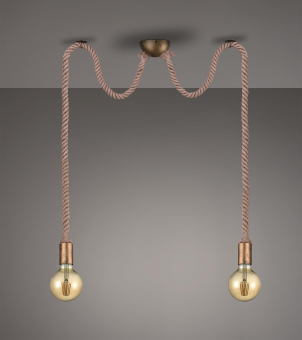 Trio Pendelleuchte ROPE, 2x    310100204 