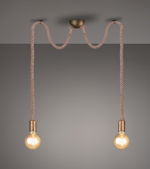 Trio Pendelleuchte ROPE, 2x    310100204 