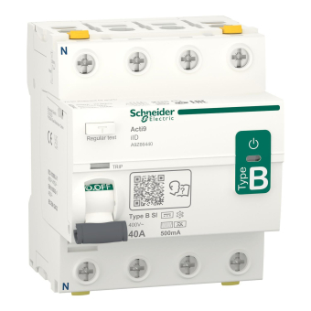 Schneider FI-Schalter 4P 40A    A9Z66440 