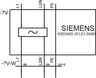 Siemens 6SE64002FL010AB0 MICROMASTER 4 