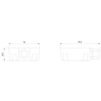 Siemens 8WD43080DD Anschlussdose f.Fu 