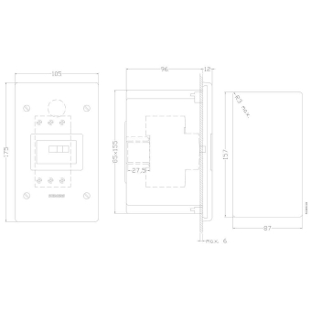 Siemens 3RV19132DA00 Isolierstoff- 