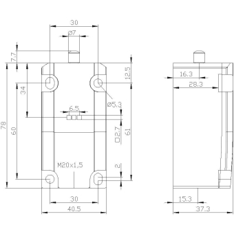 Siemens 3SE51121LA00 Basisschalter 1S/2 