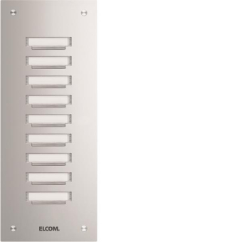 ELCOM Klingelplatte ,V2A    KVM-9/1 ESTA 