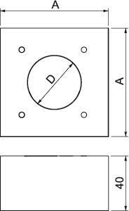 OBO KAD-8040 Aufdoppelungsstück 