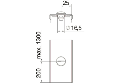 OBO AZDR 50 A2 Drehriegel f.Deckel A2 1. 