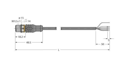 Turck Busleitung f.CAN        RSC5701-5M 