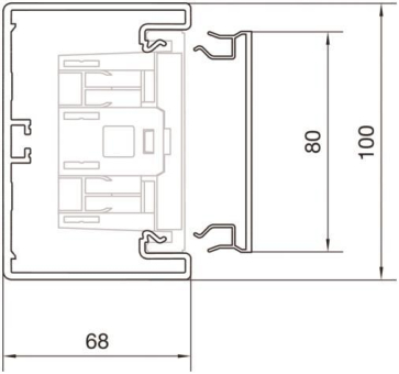Hager Brüstungsk.-Unterteil BR6510019016 