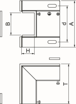 OBO BSKM-IE 0711 Inneneck f.Wand- 