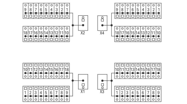 WAGO 288-837 Potentialverteilermodul,4 