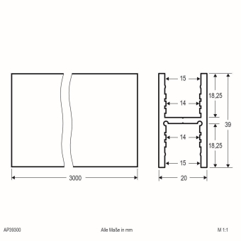 EVN H-Profil (doppel-U-Profil)  APH39300 