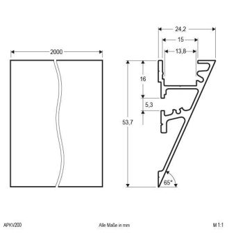 EVN Alu-Voutenprofil             APKV200 